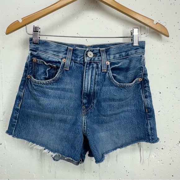 TRAVE size 23 High Waist Cut Off Jean Shorts - Picture 1 of 11